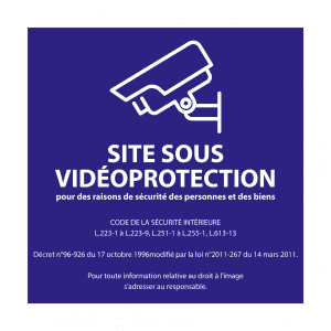 Panneaux extérieur "site sous videosurveillance"
