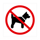 panneaux extérieur "interdiction aux chiens"