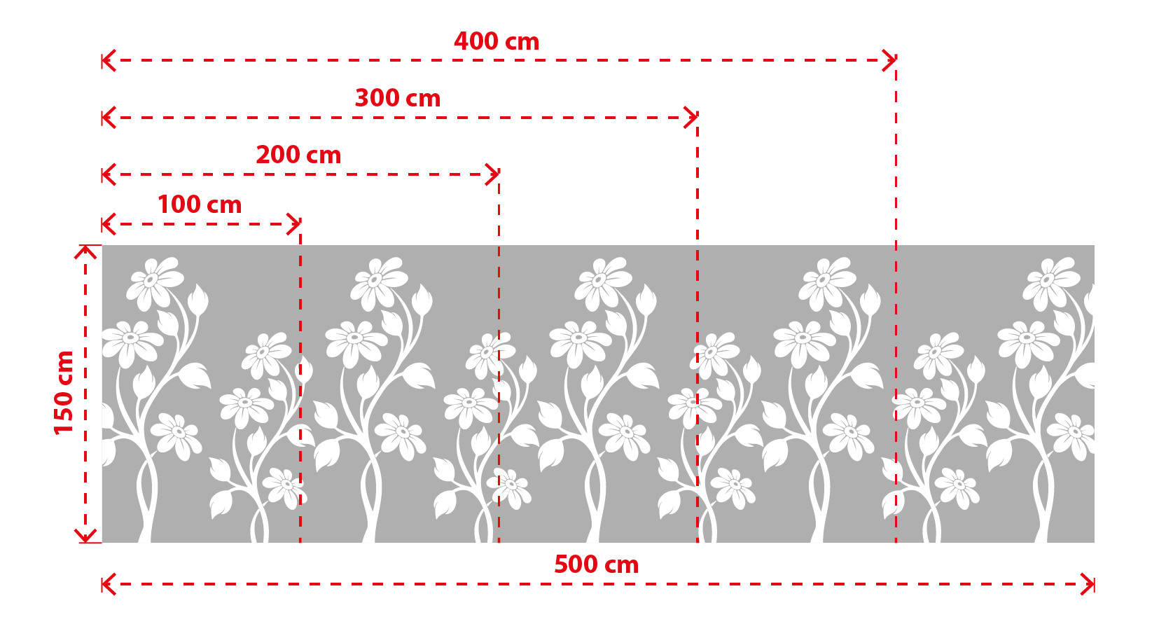 motif selon taille fleur