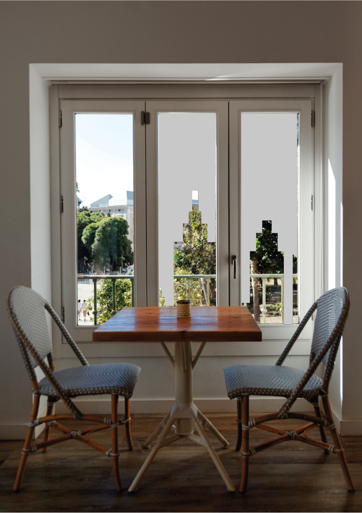 MOCKUP-BUILDING SABLAGE DECORATIF "GRATTE CIEL"