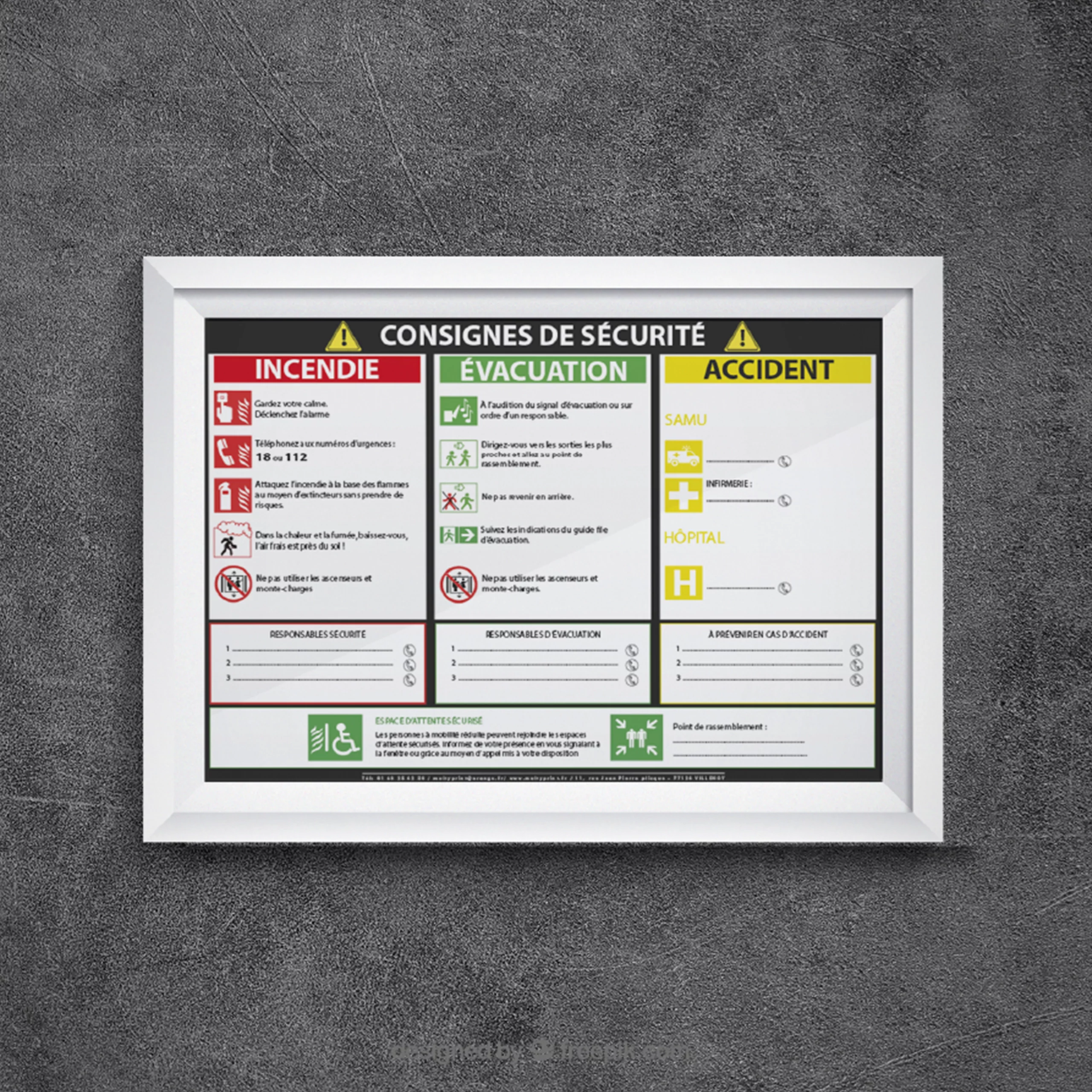 simulation consigne de sécurité paysage