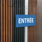 panneau extérieur "entrée"