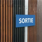 panneau extérieur "sortie"