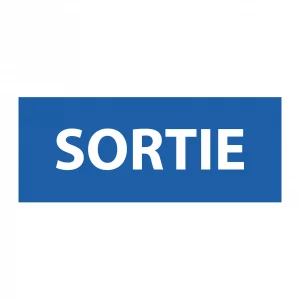 panneau extérieur "sortie"