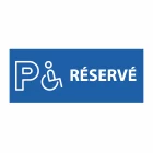 panneau extérieur "parking réservé handicapé"