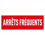 Sticker "arrêts fréquents" PLEIN
