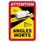 STICKER VEHICULE "ANGLE MORT CAMION"