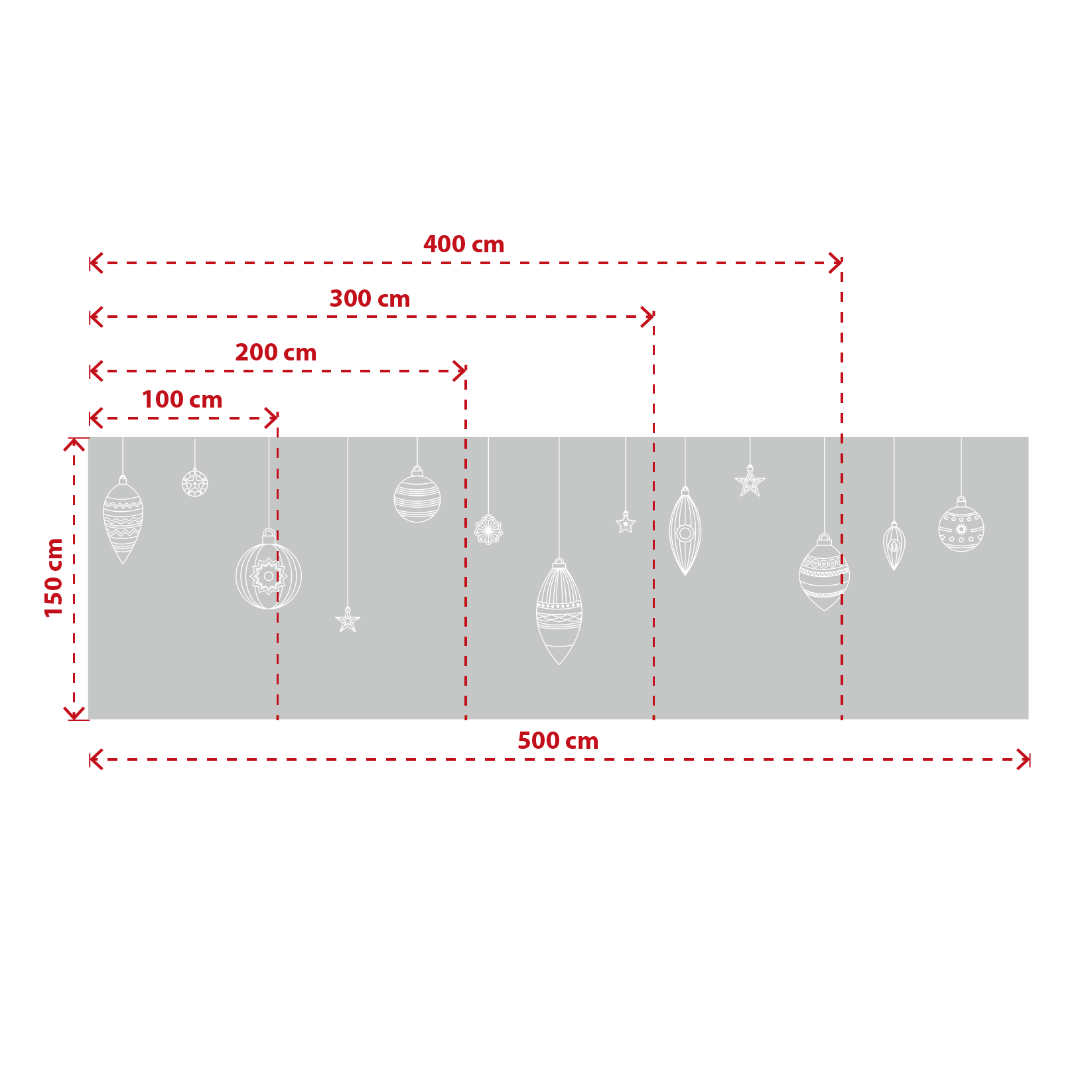 SABLAGE DECORATIF DIMENSIONS "BOULES DE NOEL"