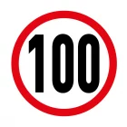sticker véhicule 100 ROUGE