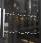 Vitro motif abstrait sablage