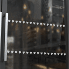 Vitro motif coeur sablage