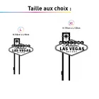 TAILLES STICKER DECORATIF LAS VEGAS