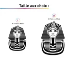 TAILLES STICKER DECORATIF PHARAON