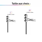 TAILLES STICKER DECORATIF WALL STREET