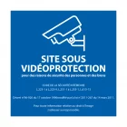 panneaux extérieur site sous video protection