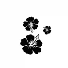 Sticker décoratif "HIBISCUS"