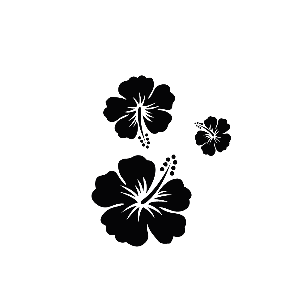 Sticker décoratif "HIBISCUS"