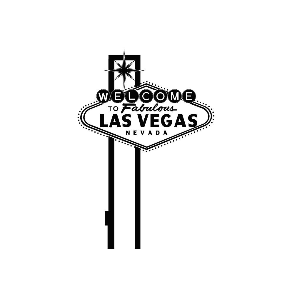 Sticker décoratif "LAS VEGAS"