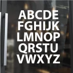 Lettres découpés blanche