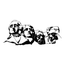 Sticker décoratif "MONT RUSHMORE"