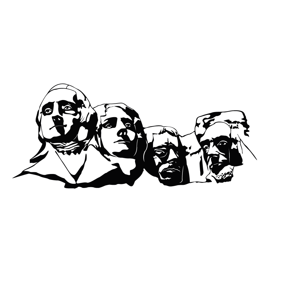 Sticker décoratif "MONT RUSHMORE"