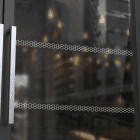 Vitro motif nid d'abeille sablage