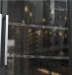 Vitro motif nid d'abeille sablage