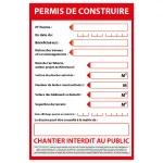 panneaux de chantier permis de construire