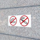 panneau sécurité "ne pas fumer et vapoter"