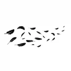 Sticker décoratif "PLUME"
