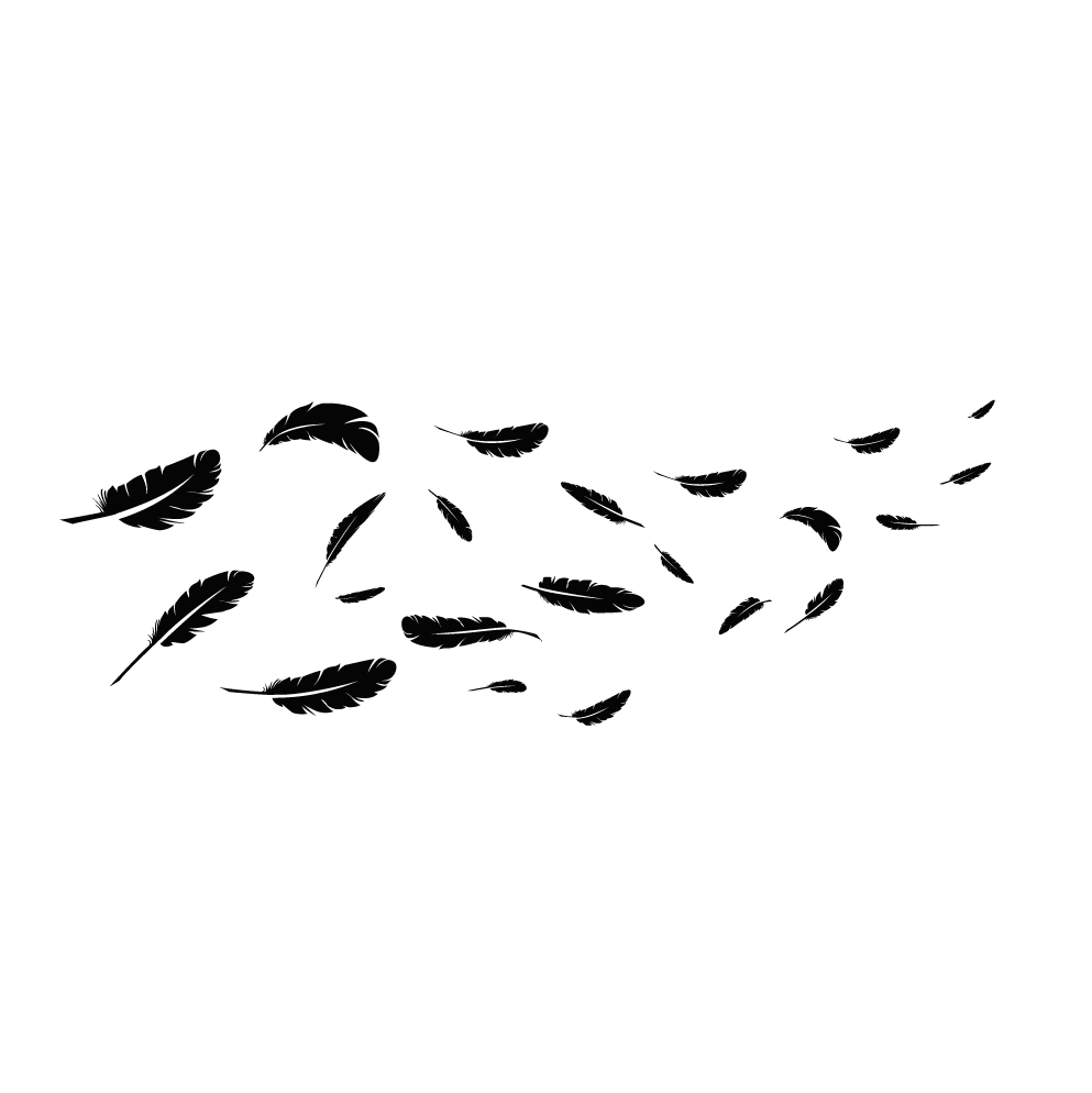 Sticker décoratif "PLUME"