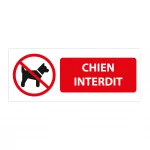 panneaux extérieur chien interdit