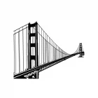 Sticker décoratif "SAN FRANCISCO"