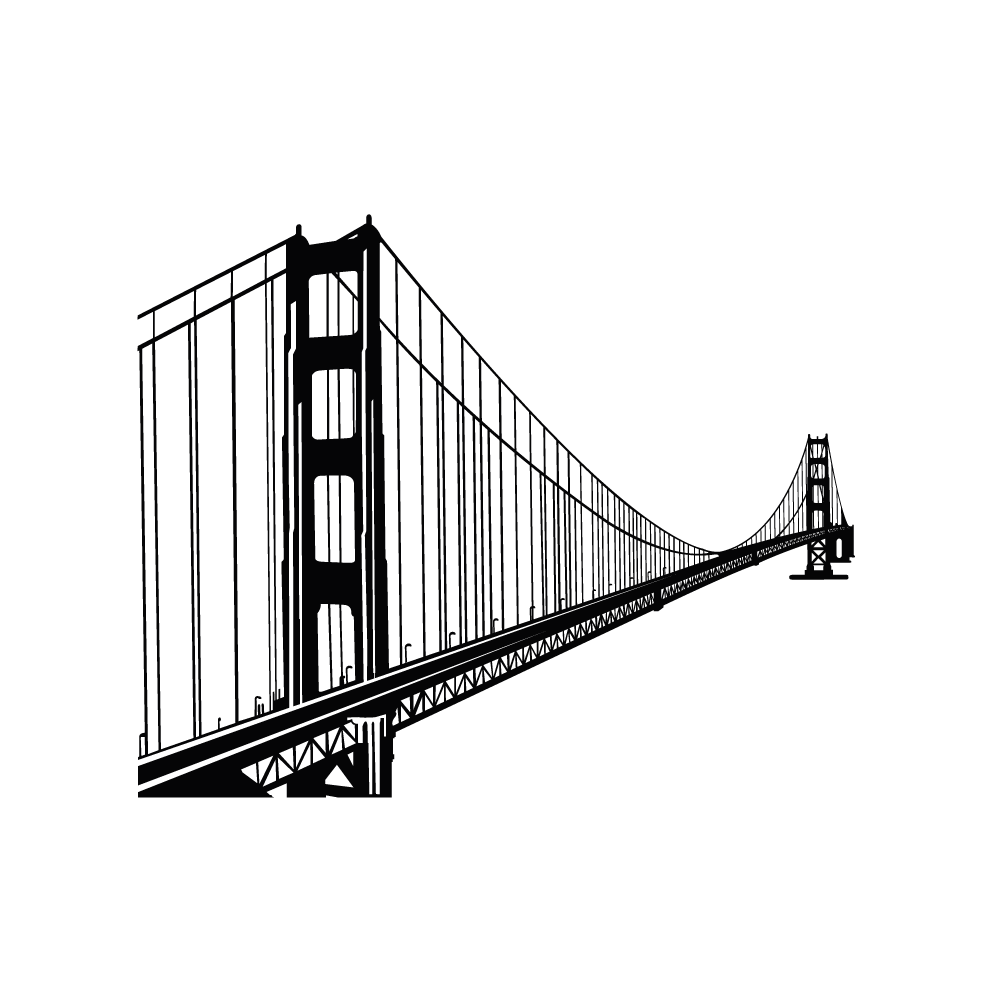 Sticker décoratif "SAN FRANCISCO"