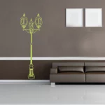 SIMULATION STICKER DECORATIF LAMPADAIRE DECO