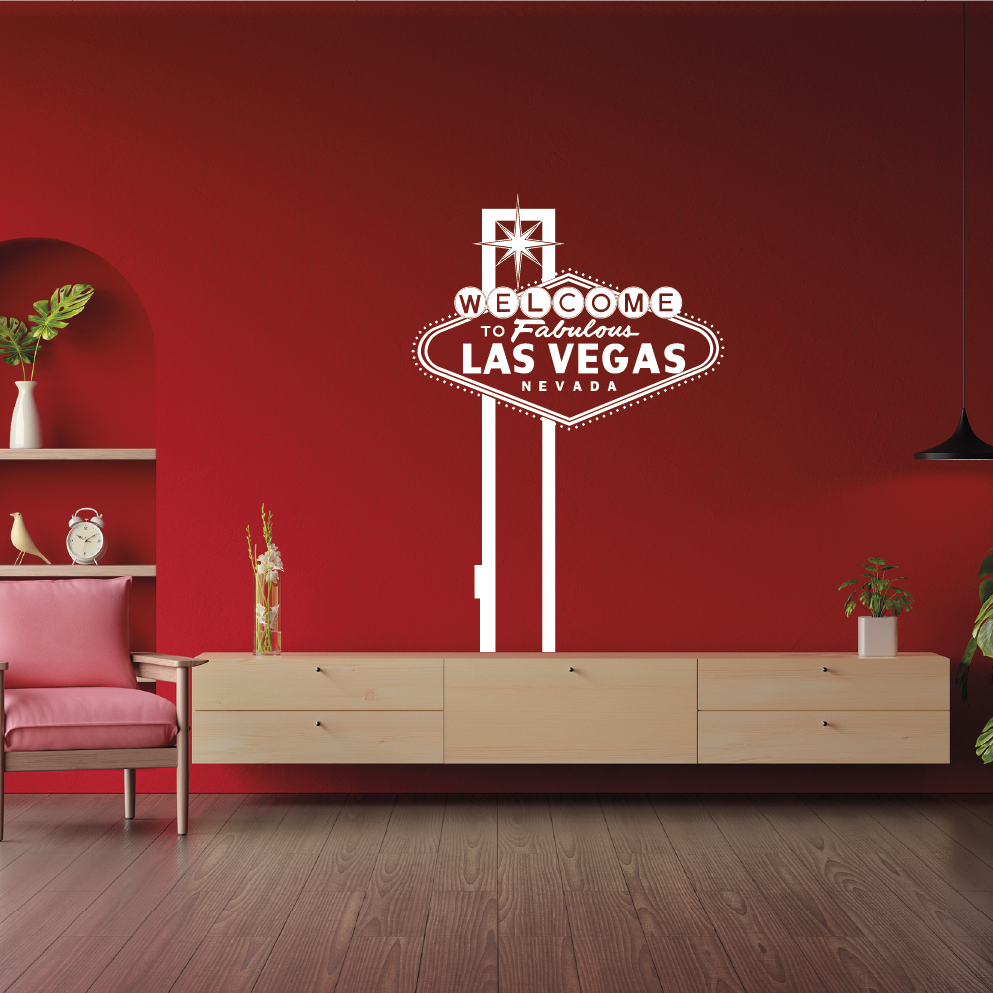 SIMULATION LAS VEGAS SIMULATION STICKER DECORATIF LAS VEGAS