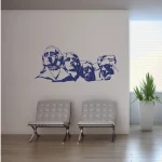 SIMULATION STICKER DECORATIF MONT RUSHMORE