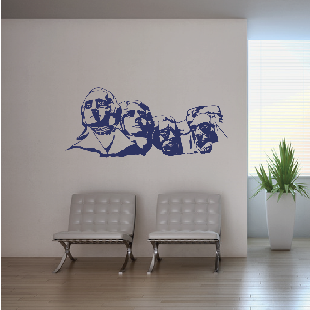 SIMULATION MONT RUSHMORE SIMULATION STICKER DECORATIF MONT RUSHMORE