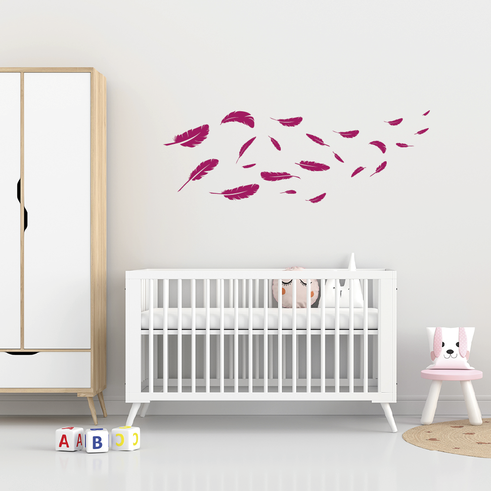 SIMULATION PLUME SIMULATION STICKER DECORATIF PLUME