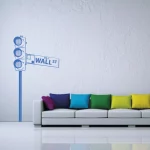 SIMULATION STICKER DECORATIF WALL STREET