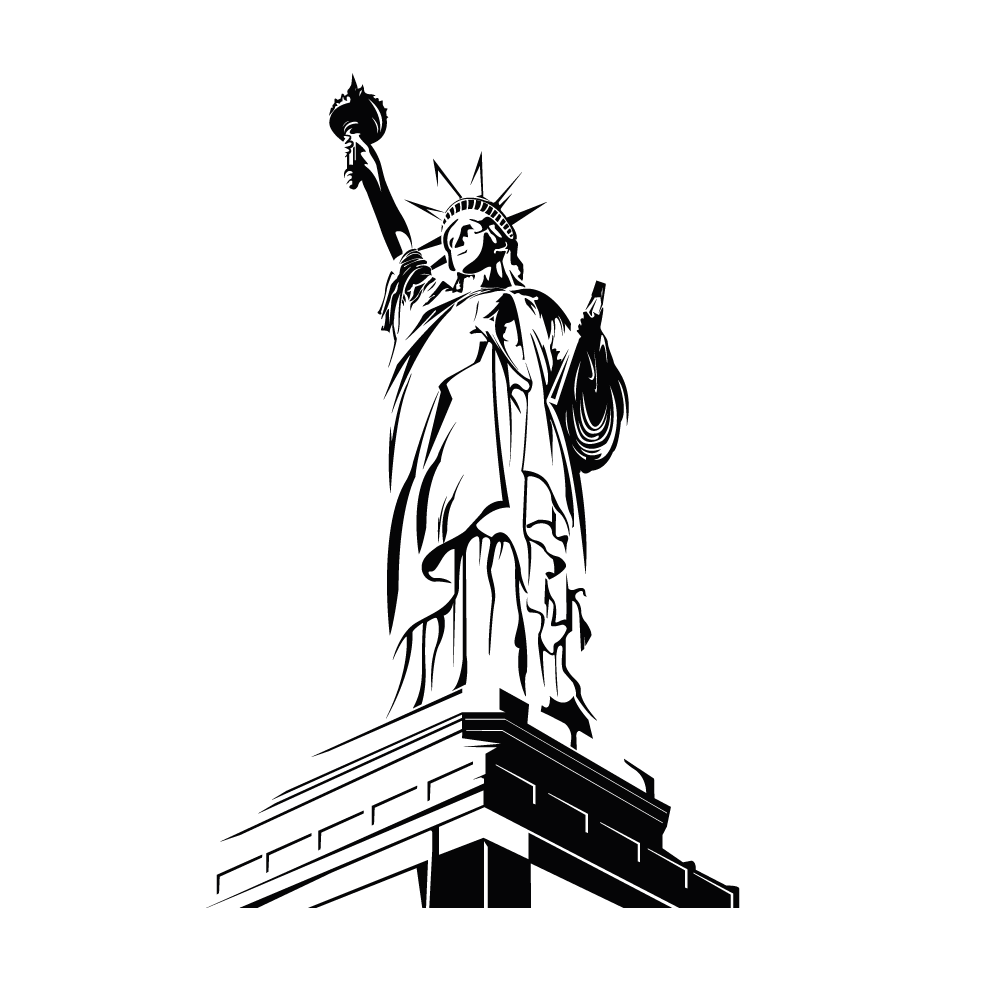 Sticker décoratif "STATUE DE LA LIBERTE"