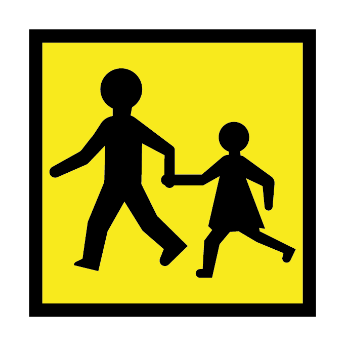 TRANSPORT ENFANT sticker véhicule transport d'enfant