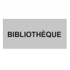 Plaque de porte "BIBLIOTHEQUE"