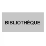 Plaque de porte "BIBLIOTHEQUE"