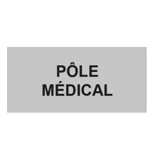 Plaque de porte "POLE MEDICAL"