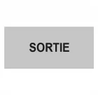 Plaque de porte "SORTIE"