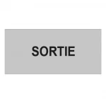 Plaque de porte "SORTIE"