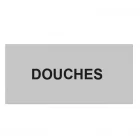 Plaque de porte "DOUCHES"