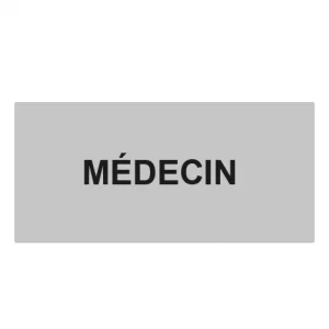 Plaque de porte "MEDECIN"