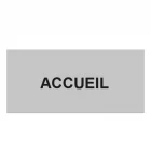 Plaque de porte "ACCUEIL"